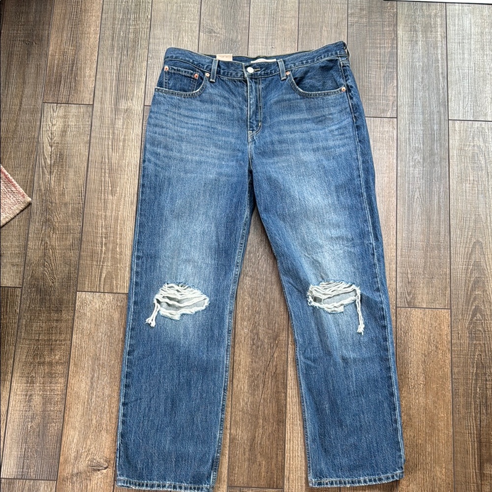 Levi’s Distressed Blue Jeans
